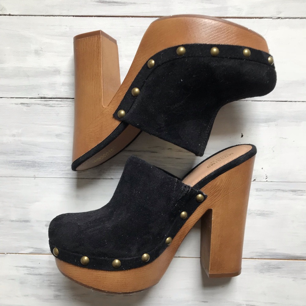 🆕 NWOT Platform heels. Size 6. Black.